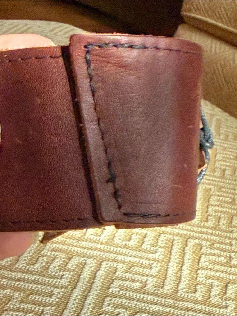 NWT Starbucks Brown Leather Reserve Roastery Chicago Cup Sleeve Coozie